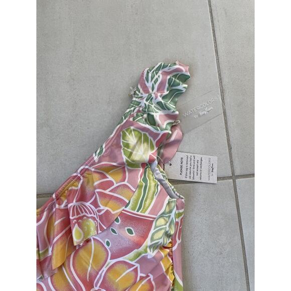 Kenny Flowers Swim One Piece Swimsuit Ruffled Ruched The Bahamas - Picture 4 of 11